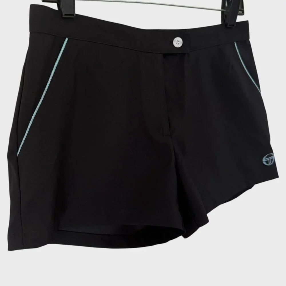 Sergio-Taccinni S-tech Tennis Shorts Black Women's Medium Athletic Activewear